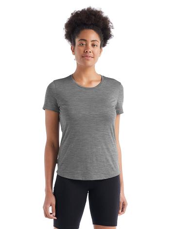 T Shirts Icebreaker Merino Sphere II Corta Sleeve Femme Grise | FR 1569UZGT